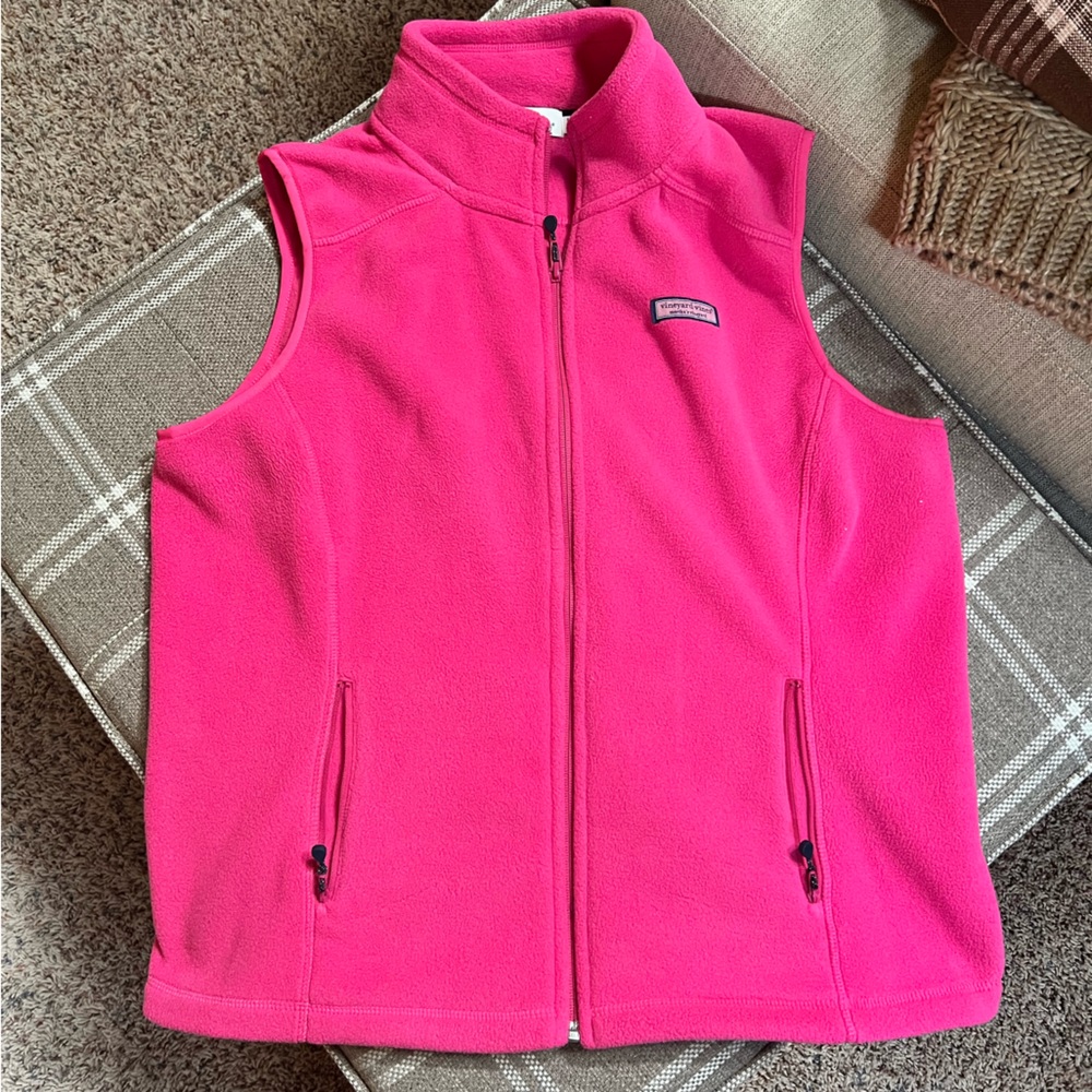 Vineyard Vines Women’s Pink Fleece Vest